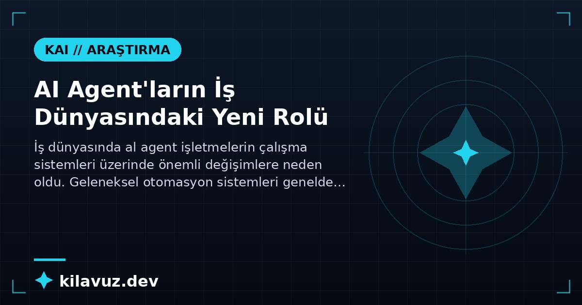 AI Agent'ların İş Dünyasındaki Yeni Rolü